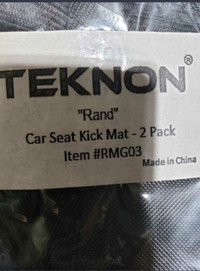 Brand new//Car seat Kick Mats 