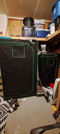 Hydroponic grow tents plus accessories