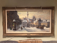 Peinture de la place Royale de Varsovie 