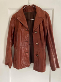 Vintage 100% leather woman’s jacket