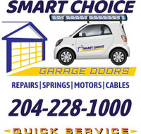 Garage Doors, Springs, Cables, Motor Repairs - 204-228-1000!