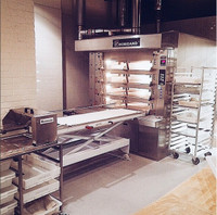 Bongard Cervap Stone Deck Oven with scissor lift loader