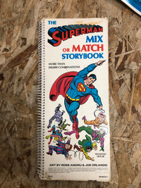 Superman Mix or Match Storybook 1979 Random House 
