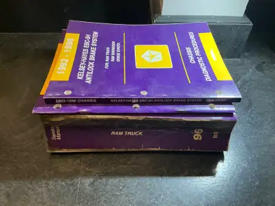 1996 Dodge Ram Truck Service Manual 3 Volume Set 1) 1996 Service Manual Ram Truck 1500-3500 2 Wheel...