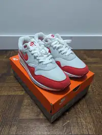 WORN 2017/18 AIR MAX 1 "ANNIVERSARY" RED SIZE 10.5