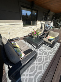Patio lounger and conversation set