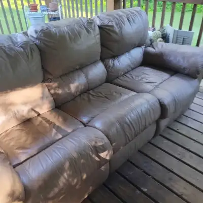 free leather couch , View more