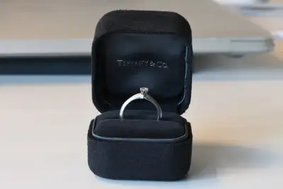 Authentic Tiffany & Co. Platinum Diamond Ring $1250 obo or trade, View more