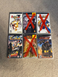 Sony PSP Games with Case and Manuals included