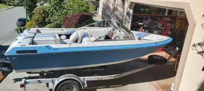 The boat is in good running condition. Has a saltwater cooling pump built with the motor. 3.7 ltr me...