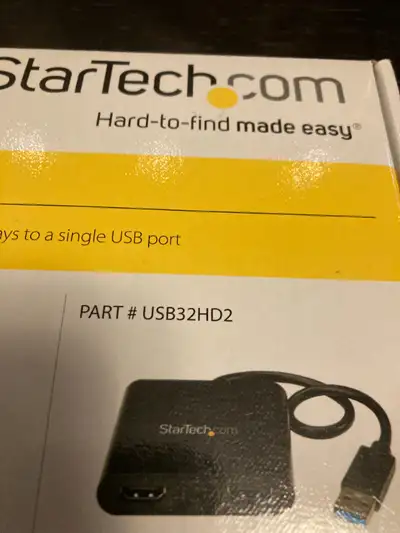 StarTech.com USB32HD2 USB 3.0 to Dual HDMI Adapter w/ box, View more