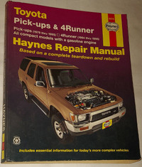 Haynes Toyota Pick Ups 4runner 84-95 Repair Manual