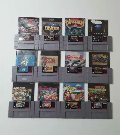 Super Nintendo Games with Manuals (SNES), View more