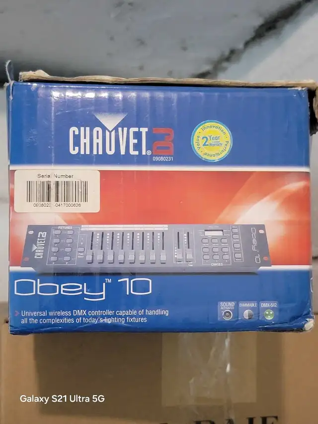 Chauvet DJ OBEY 10 Universal DMX-512 Lighting Controller in Performance & DJ Equipment in City of Montréal - Image 2