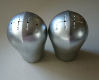 Chrysler Crossfire Shift Knob Silver Metal Salt & Pepper Shakers