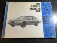 1988 Lincoln Mark VII Electrical / Vacuum Troubleshooting Manual