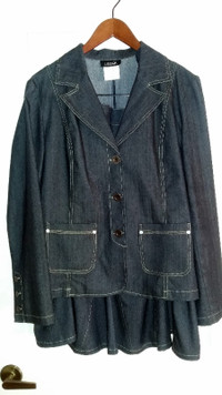 Ladies Denim Jacket/Skirt -$15/both