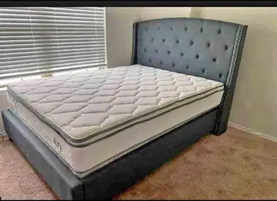 Brand New King Size Bed Frame + Orthopedic Mattress | Free Deliv, View more