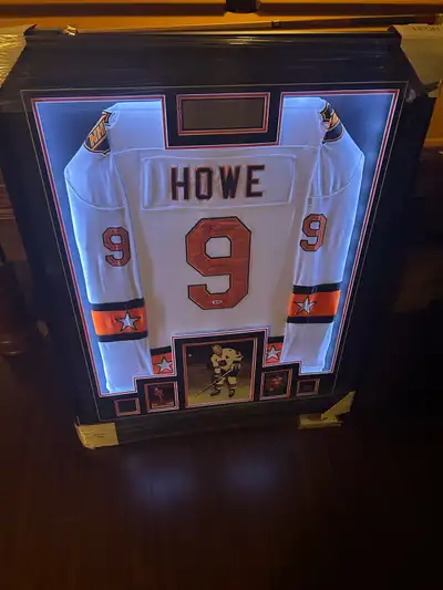 Gordie Howe signed  all star team jersey with Beckett COA, View more