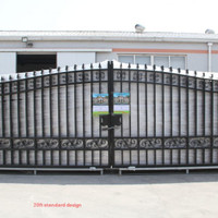 Dual Swing Driveway Wrought Iron Gates 10ft,12ft,14,16,18ft,20ft