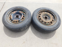 2 Sailun All Season Tires with Rims 195/60/15 (4x100 mm)