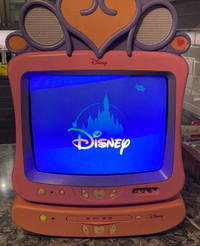 Disney princess tv with DVD player RARE