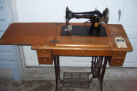 Antique Tredle Singer Sewing Machine  Floor Model JB524687