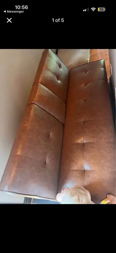 like new futon with chrome legs from the Bay , View more