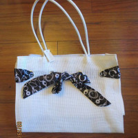 Ladies NEW Off-White Bag & FREE NEW NECKLACE/ EARRINGS