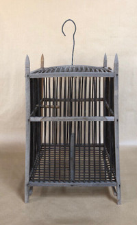 Antique Wooden Bird Cage