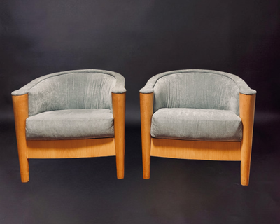 Mid-Century Modern Style Nienkämper "Biarritz" Barrel Chairs, View more
