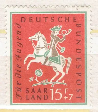 SAAR LAND/ALLEMAGNE/WEST GERMANY. Timbre seul de 1957.., View more