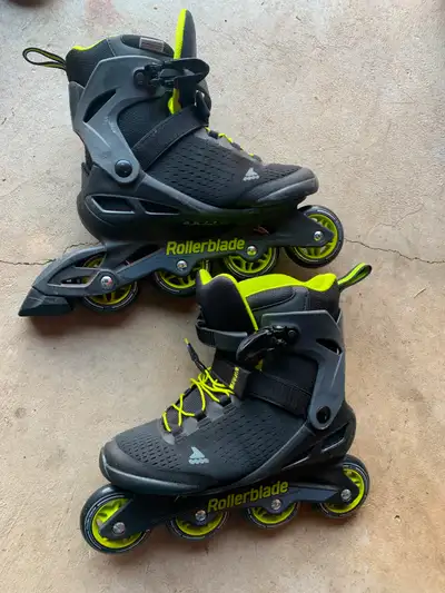 These rollerblades were only used once, and my son gave up on it. New pair this model is between $17...