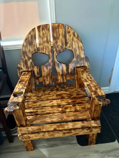 Custom skull Adirondack chair , View more