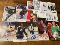 Signed Hockey Postcards Etc...