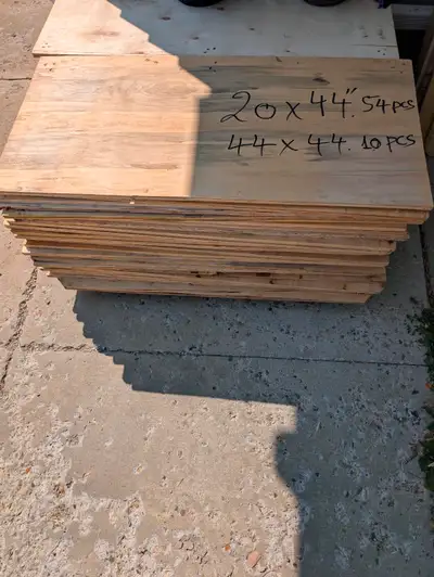 20x44'' 54pcs ply wood AND 44x44'' 10pcs ply wood, View more