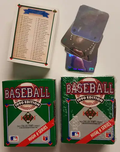 1990 UD Baseball High # Series Set Cards #701-800 Factory Sealed, View more