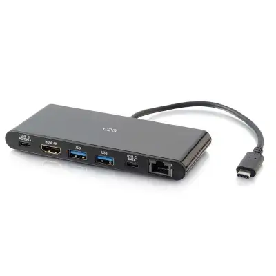 C2G USB-C 6-in-1 Mini Docking Station w/ HDMI, Ethernet, USB PWD, View more