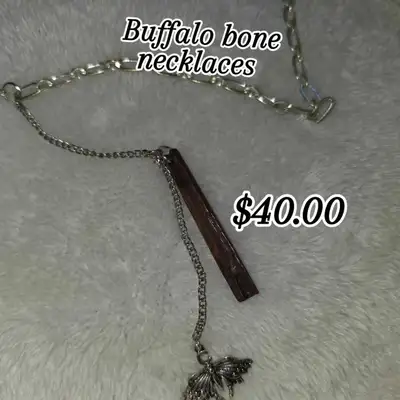 BUFFALO BONE JEWELRY !! PRICE: NECKLACES: 40.00 EARRINGS: 25.00