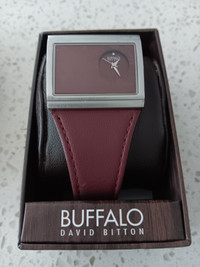 BUFFALO DAVID BITTON BURGUNDY WATCH