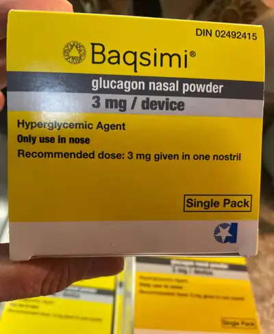 3 Baqsimi glucagon for diabetics 6 boxes available, View more