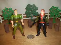 2 vintage Tri-Star Pictures Peter Pan action figure