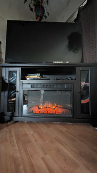 TV Console & Electric Fireplace