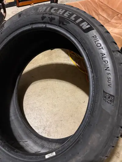 Selling 3 tires Michelin alpine winter tires 265/45r20 One tire has a small nail u can fix urself Lo...