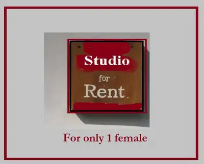 Aug 1 - Basement studio for 1 female only near Ossington Station