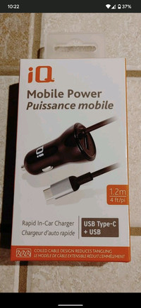 USB C car charger and USB Plug/port