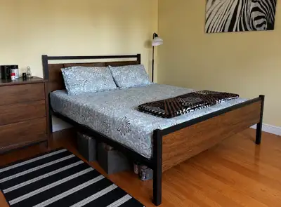 Brand New bed fram & 10inch hybrid mattress, View more