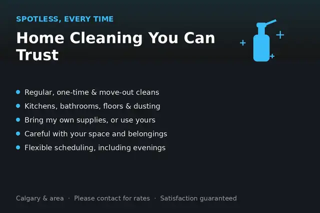 Home Cleaning You Can Trust - Calgary