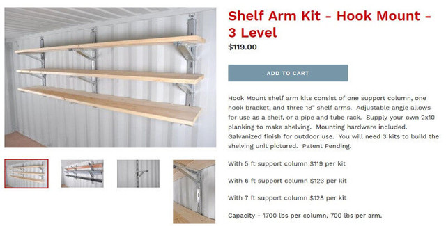 SEACAN SHELVING. STORAGE CONTAINER RACKS. CONTAINER ACCESSORIES. in Bookcases & Shelving Units in City of Toronto - Image 3