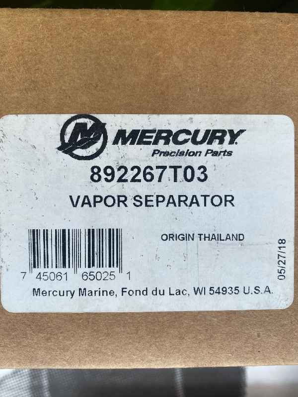 Mercury marine fuel pump assembly in Boat Parts, Trailers & Accessories in Charlottetown